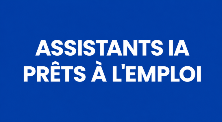 Carte typographique présentant les assistants IA prêts à l’emploi de Tradauplay