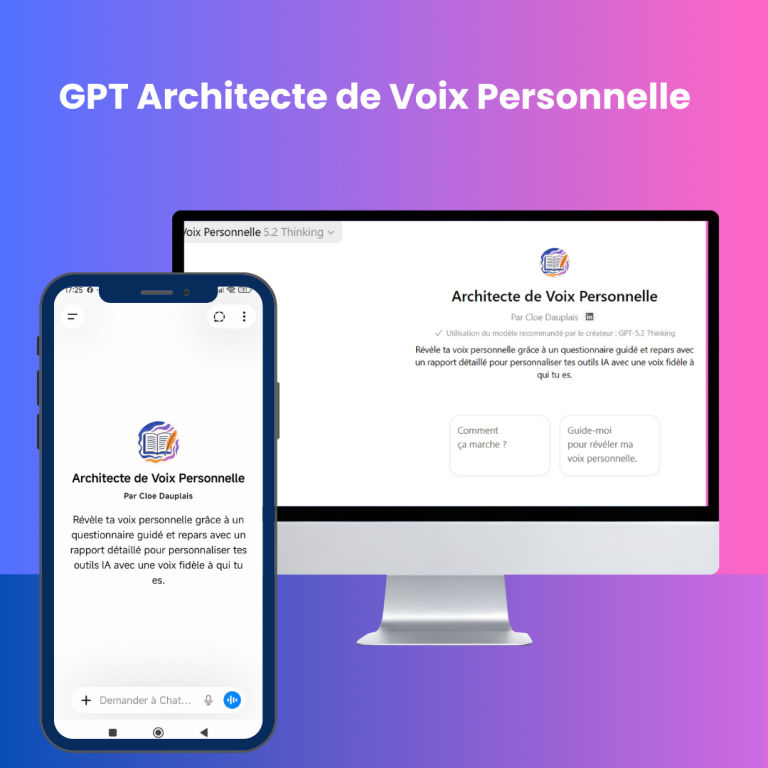 GPT Architecte de Voix Personnelle, créé par Cloé Dauplais
